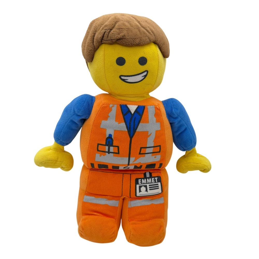 LEGO‎ Movie 2 Emmet Brickowski Plush Stuffed Toy Construction Worker 18 Inch